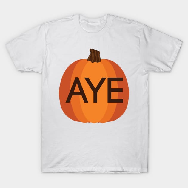 PRO SCOTTISH INDEPENDENCE AYE HALLOWEEN PUMPKIN T-Shirt by MacPean